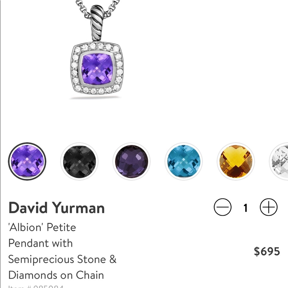David Yurman Albion petit necklace in Amethyst - Picture 5 of 5